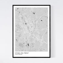 Load image into Gallery viewer, Stoke-on-Trent City Map Print