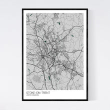 Load image into Gallery viewer, Stoke-on-Trent City Map Print