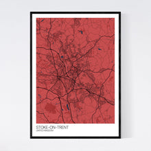 Load image into Gallery viewer, Stoke-on-Trent City Map Print