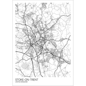 Map of Stoke-on-Trent, United Kingdom