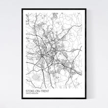 Load image into Gallery viewer, Map of Stoke-on-Trent, United Kingdom