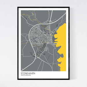 Stonehaven City Map Print