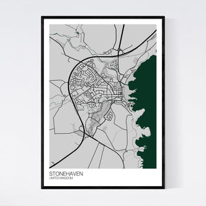 Stonehaven City Map Print