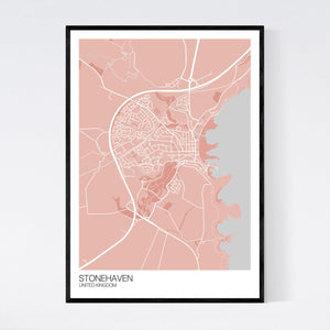 Stonehaven City Map Print