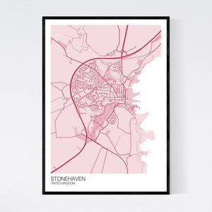 Stonehaven City Map Print
