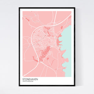 Stonehaven City Map Print