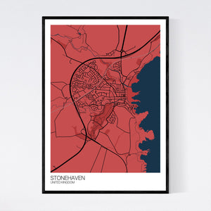 Stonehaven City Map Print