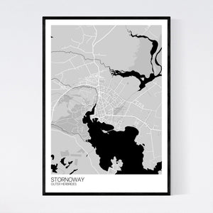 Stornoway Town Map Print