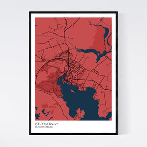Map of Stornoway, Outer Herbrides