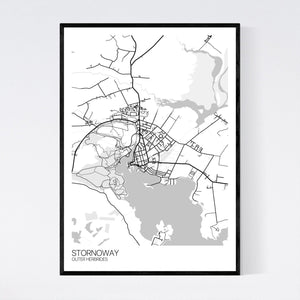 Stornoway Town Map Print