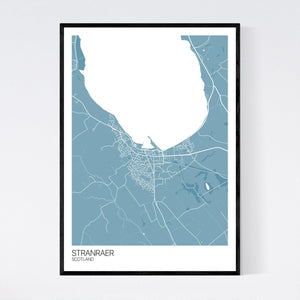 Map of Stranraer, Scotland