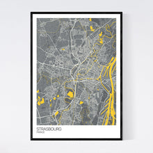 Load image into Gallery viewer, Strasbourg City Map Print