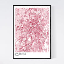 Load image into Gallery viewer, Strasbourg City Map Print