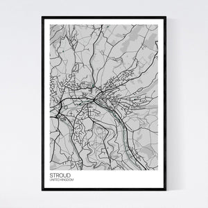 Stroud City Map Print