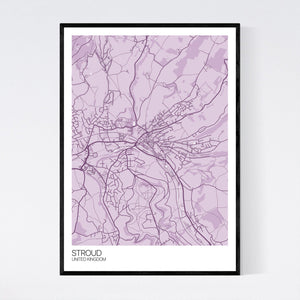 Stroud City Map Print