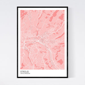 Stroud City Map Print