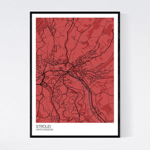 Stroud City Map Print