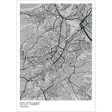 Load image into Gallery viewer, Map of Stuttgart, Germany