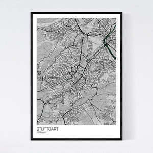 Map of Stuttgart, Germany