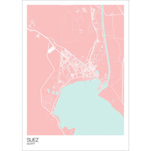 Load image into Gallery viewer, Map of Suez, Egypt