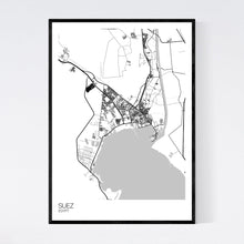 Load image into Gallery viewer, Suez City Map Print