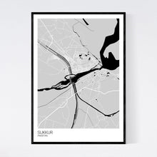 Load image into Gallery viewer, Sukkur City Map Print