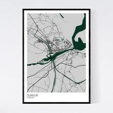 Load image into Gallery viewer, Sukkur City Map Print