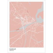Load image into Gallery viewer, Map of Sukkur, Pakistan
