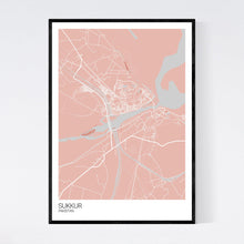 Load image into Gallery viewer, Map of Sukkur, Pakistan