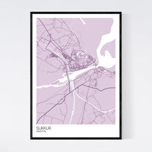 Load image into Gallery viewer, Sukkur City Map Print