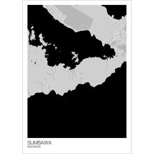 Load image into Gallery viewer, Map of Sumbawa, Indonesia