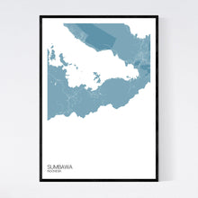 Load image into Gallery viewer, Sumbawa Island Map Print