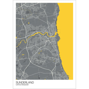 Map of Sunderland, United Kingdom