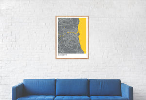 Map of Sunderland, United Kingdom