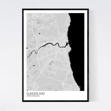 Load image into Gallery viewer, Sunderland City Map Print