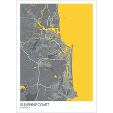 Load image into Gallery viewer, Map of Sunshine Coast, Australia