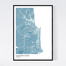 Load image into Gallery viewer, Sunshine Coast City Map Print