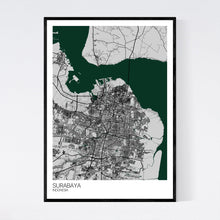 Load image into Gallery viewer, Surabaya City Map Print