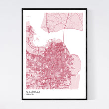 Load image into Gallery viewer, Surabaya City Map Print