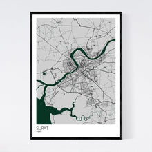 Load image into Gallery viewer, Map of Surat, India