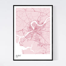 Load image into Gallery viewer, Surat City Map Print