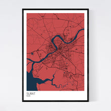 Load image into Gallery viewer, Surat City Map Print