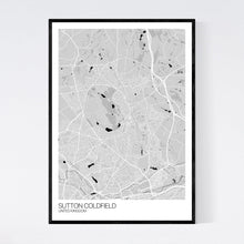 Load image into Gallery viewer, Sutton Coldfield City Map Print