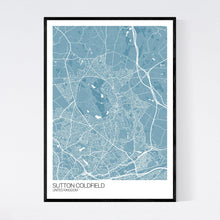 Load image into Gallery viewer, Sutton Coldfield City Map Print