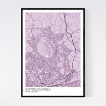 Load image into Gallery viewer, Map of Sutton Coldfield, United Kingdom