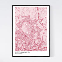 Load image into Gallery viewer, Sutton Coldfield City Map Print