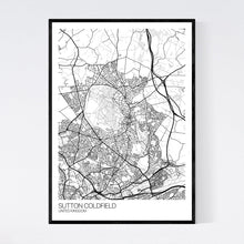 Load image into Gallery viewer, Sutton Coldfield City Map Print