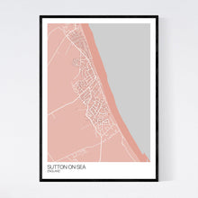 Load image into Gallery viewer, Sutton on Sea Town Map Print