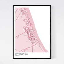 Load image into Gallery viewer, Sutton on Sea Town Map Print