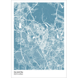 Map of Suwon, South Korea